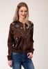 Wild West Brown Satin Bomber