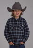 Boys Western Cowboy  Snap Shirt ~  SHERPA LINED FLANNEL SHIRT JCKT