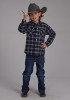 Boys Western Cowboy  Snap Shirt ~  SHERPA LINED FLANNEL SHIRT JCKT