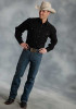 Black Mens Western Shirt