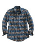 Tin Haul Long Sleeve Vintage Shirt ~  BLUE AZTEC SERAPE