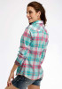 Tin Haul Womens Retro Western Shirt ~ SPRING PLAID