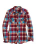 Tin Haul Womens Western  Shirt ~ CRANBERRY PLAID