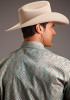 Stetson Shirt ~ AQUA PAISLEY