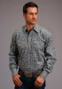 Stetson Shirt ~ BLUE SADDLE PAISLEY