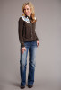 Stetson Womens Western Cowgirl Shirt ~ SOLID RAYON WESTERN LS BLOUSE