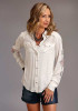 Stetson Womens Blouse : Cream Rayon Twill