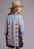 Stetson Bandana Womens Blouse : CHAMBRAY BODY BOYFRIEND