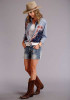 Stetson Bandana Womens Blouse : CHAMBRAY BODY BOYFRIEND