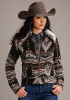 Stetson Womens BROWN AZTEC JACKET