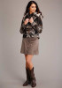 Stetson Womens BROWN AZTEC JACKET