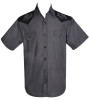 Hard Luck Embroidered Short Sleeve Rockabilly Shirt