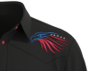 Patriot Eagle ~ Silk-Like Bamboo Western Camp Shirt