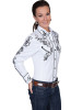 Womens Embroidered Western Shirt - "Country Rose"