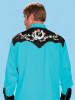 Scully Justice Rose & Horseshoe Embroidered Retro Western Shirt - CLOSEOUT