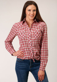 Roper Womens Western Shirt ~ RED & MULTI