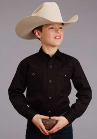 Boy's Western Shirt ~ BLACK