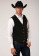 Roper Suede Cowboy Vest ~ Black Classic Cow Suede Vest