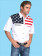 Scully® Mens USA Flag Short Sleeve Shirt