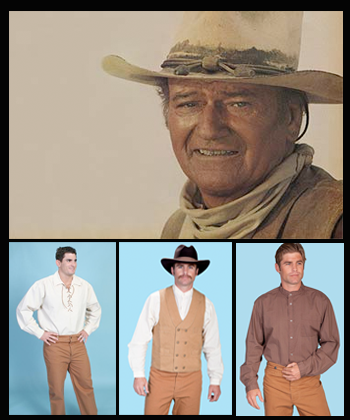 Cowboy wearing a western costume