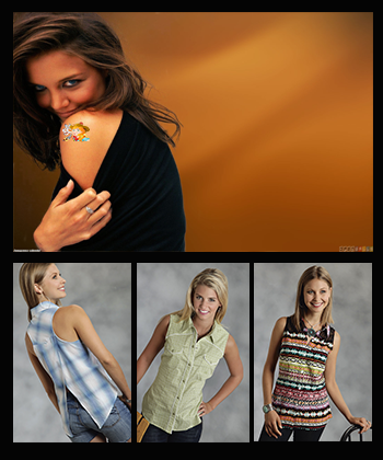 Cowgirls with Sleeveless Western Shirts on